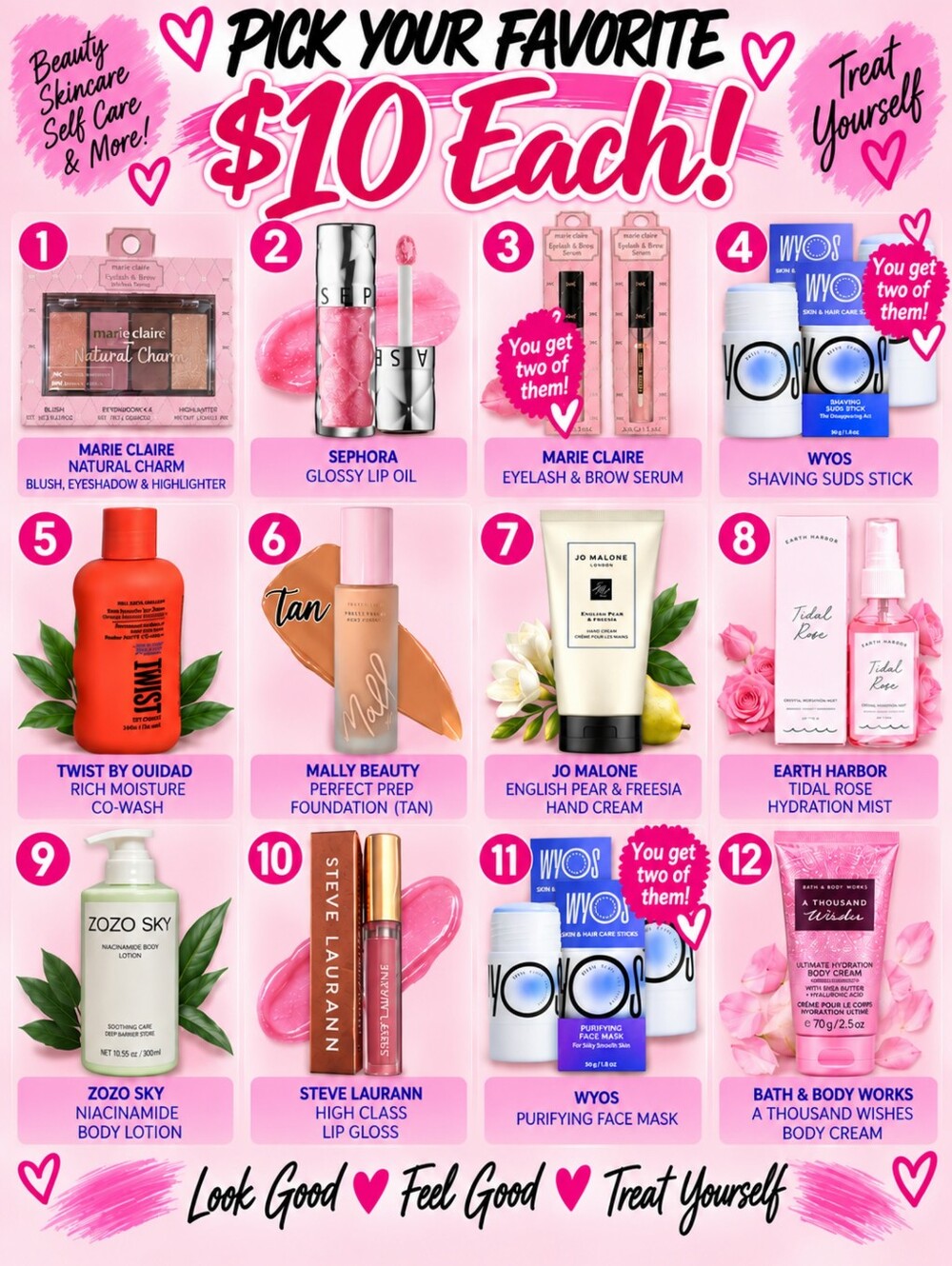 $10 Beauty Essentials, Pick Yours!